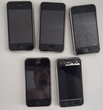 Job lot 4xApple iPhone 3GS +1 Iphone 3 Untested for parts or not working