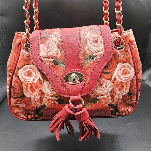 Sharif red roses - red, leather