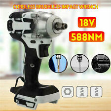 588 Nm Cordless Impact Wrench For Makita Black Brushless 1/2'' 18V Li-ion Driver