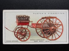 No.15 HAND DRAWN HOSE CARRIAGE, REEL Fire Fighting Appliances - John Player 1930