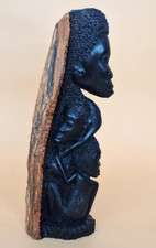 Vintage ebony wood - vintage, carving