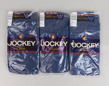 3 Pair Vintage NOS 90s Jockey Classic Y-Front Full Rise Briefs - 40, Navy #5338