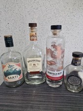 4 X Empty Rum Bottles