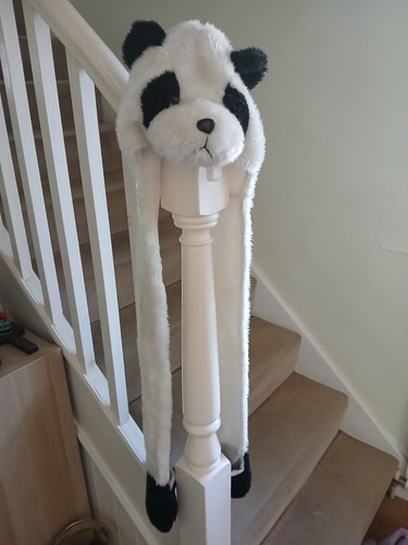 Panda hood and scarf with - and,