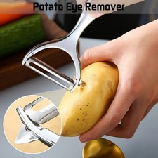 Heavy Duty Chrome Alloy Kitchen Potato Peeler Fruit Vegetable Rapid Slicer UK