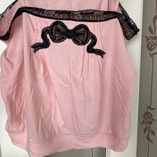 Woman’s Pink Soda Cami Top Pink With Bow Detail Size 14