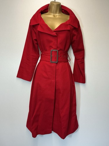 Zara red belted - red,