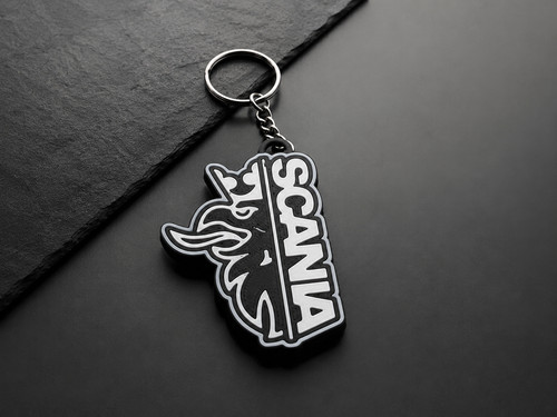 Scania printed keychain key - scania,