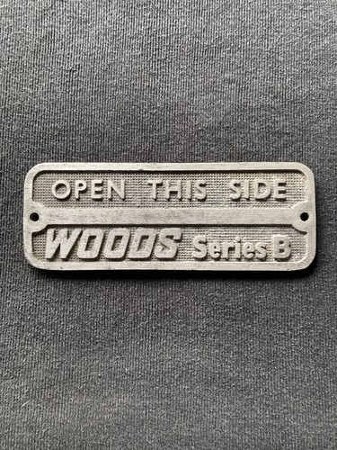Vintage cast alley woods - vintage, sign