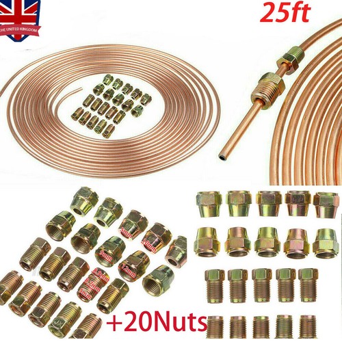 25ft copper brake pipe hose - 25ft,