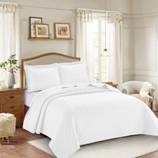 3 Piece Bedspread Bed Throw