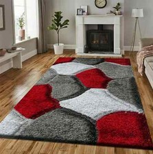 Thick Large Shaggy Rugs Non