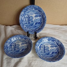Set 3 x Spode Blue Italian