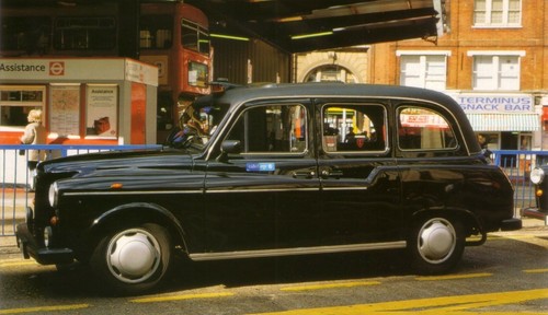 London black taxi cab - black,