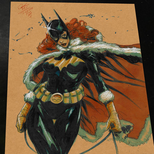 Batgirl art print signed - batgirl,