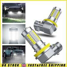 2x For Ford Fiesta MK5 MK6 MK7 Focus MK3 MK4 - H8 White LED Front Fog Light Bulb