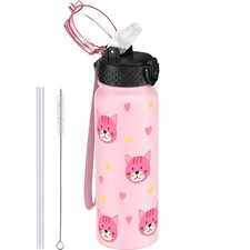 GOPPUS Water Bottle 600ml – Leakproof, BPA-Free, Double Wall Insulated Flask