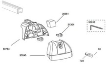 Thule 753 Foot Multi-Listing for one foot and or spares Breakdown