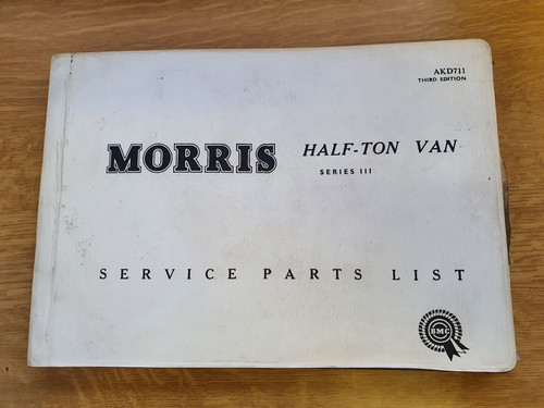 Morris half ton - van, (series
