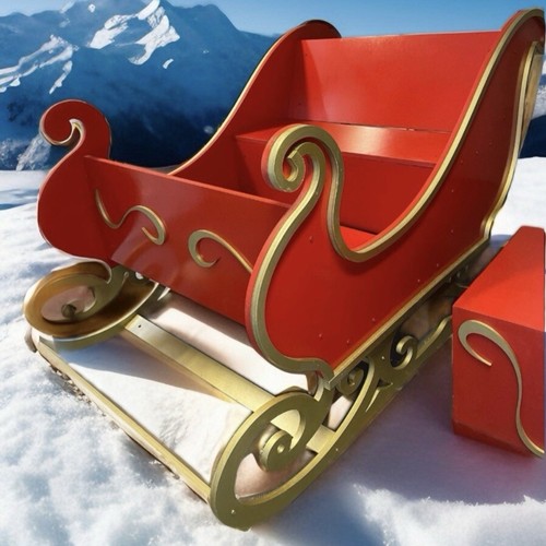 Outdoor santa sleigh 8ft x4ft - outdoor,