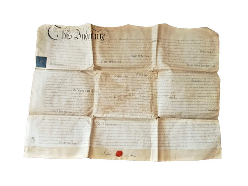 Regency vellum indenture - regency,