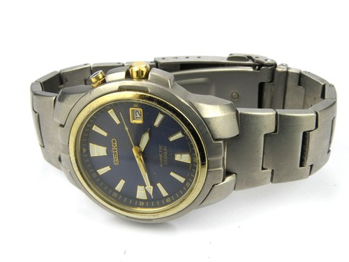 Mens seiko kinetic titanium - mens,