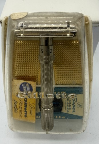 Vintage gillette razor gold - vintage,