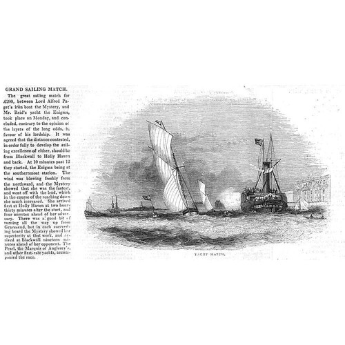 Sailing match between the - match,