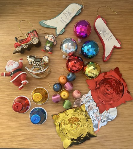 Vintage christmas decorations - vintage,