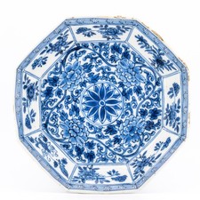 Chinese Porcelain Saucer Blue