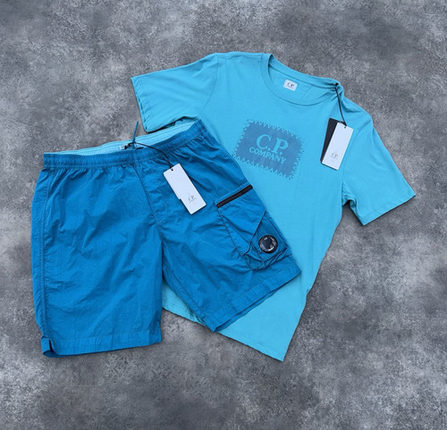 Company blue 2pc shorts - blue, &