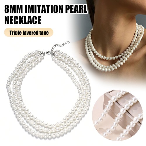 Imitation pearl necklace for - pearl,