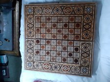 Antique Vintage Backgammon/ Chess Board Intricate And Very Detailed Lovely Piece