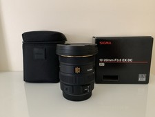 Sigma 10-20mm Lens f/3.5 EX HSM DC, Wide Angle For Canon, Very Good Cond.