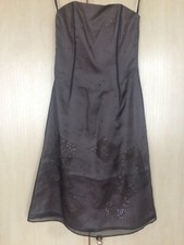 Pearce Fionda dress. Pearce Fionda strapless beaded black evening dress. Size 8