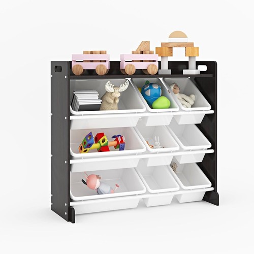 Wooden toy shelf storage - wooden,