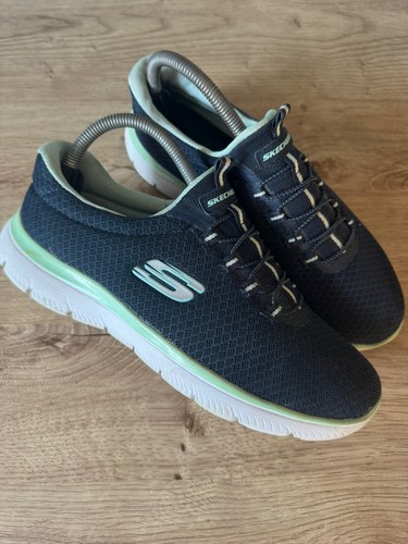 Ladies dark grey sketchers - ladies,