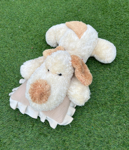 Large vintage cream floppy dog - large,