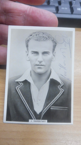 Signed joe hardstaff cigarette - hardstaff,