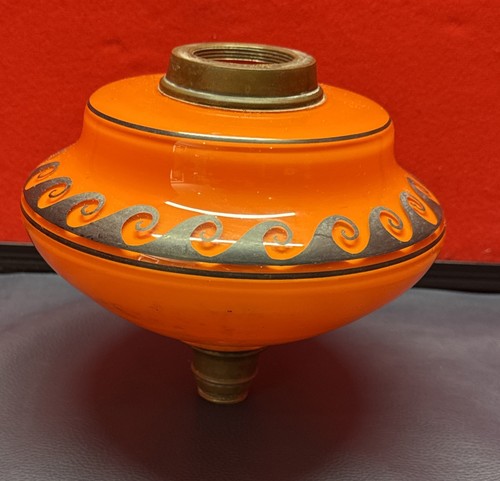 Vintage orange wave pattern - vintage,