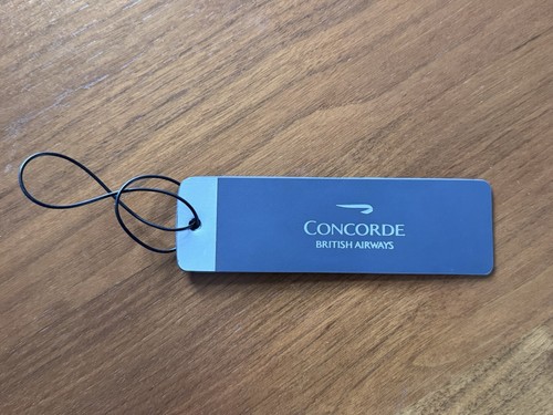 Concorde plastic luggage tag - luggage,