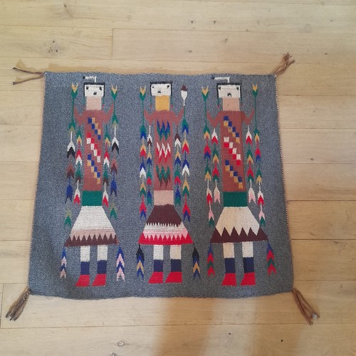 Vintage wool navajo yei - vintage,