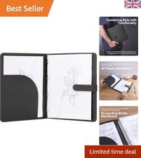 Elegant A4 Conference Folder - 40 Pocket Ring Binder for Stylish Organization