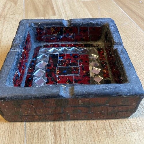 Mosaic glass tile red - glass,