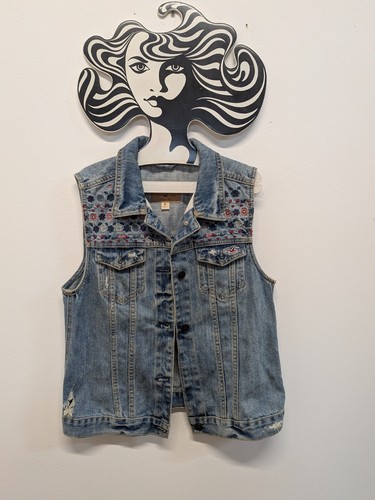 Hollister embroidered denim - hollister,