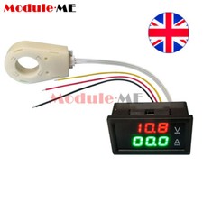 Hall Voltmeter Ammeter Dual Digital Display DC 0-300V ± 50A/100A/200A/400A K