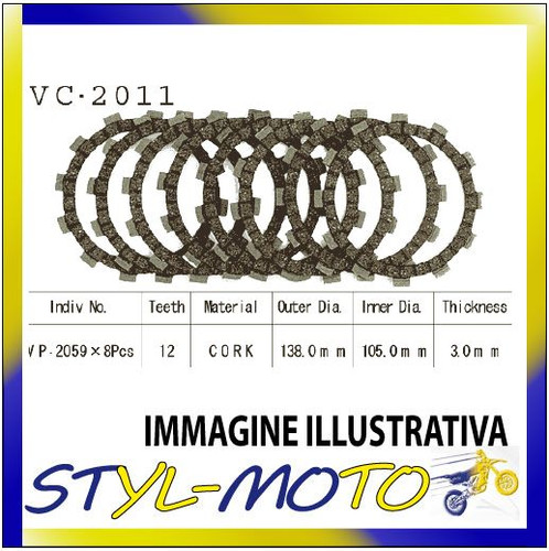 Clutch cork disc kit - cork,