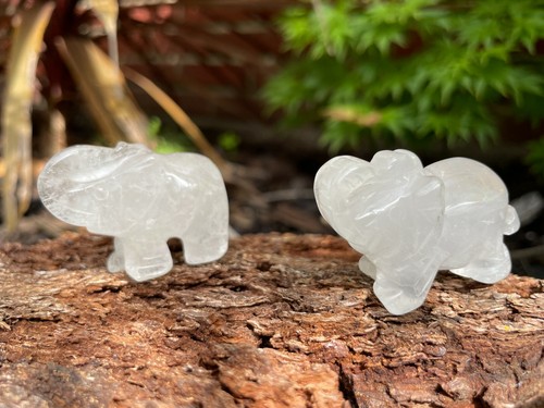 Elephant hand carved gemstone - hand,