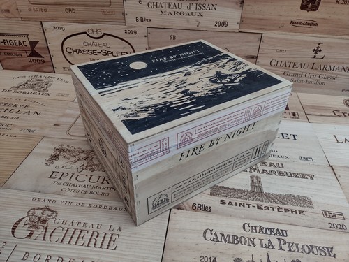 Wooden wine box - wooden,