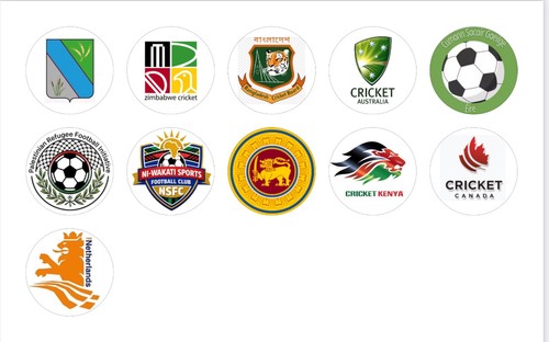 Sports pin badges - sports,